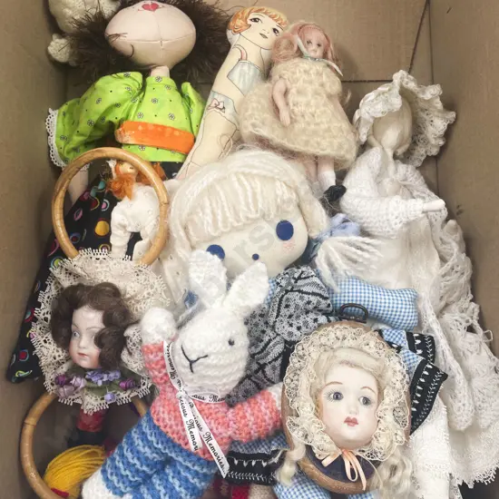 Collection of Handcrafted and Novelty Dolls