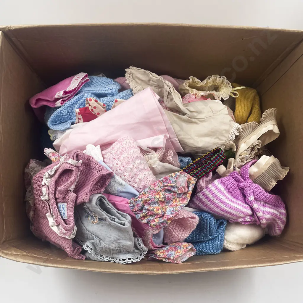 Box of Various Mainly Dolls Clothes Image 1++