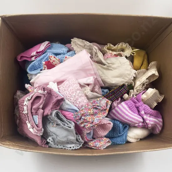 Box of Various Mainly Dolls Clothes