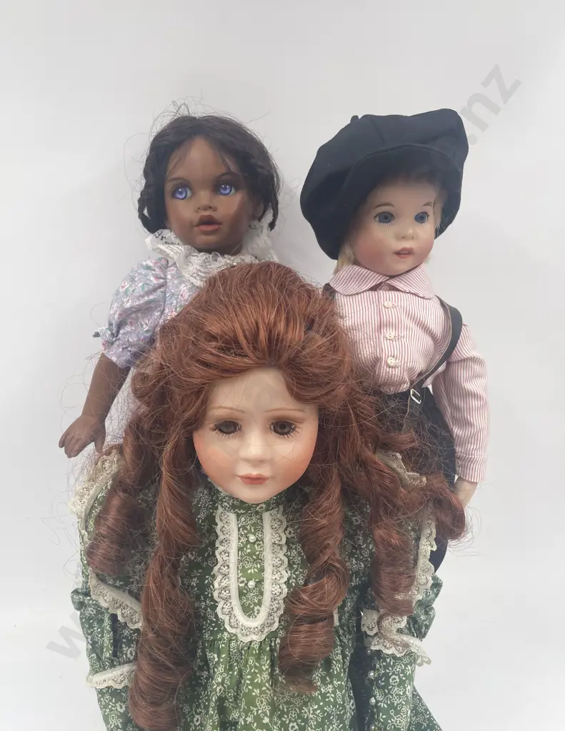 Three New Bisque Dolls Image 1++