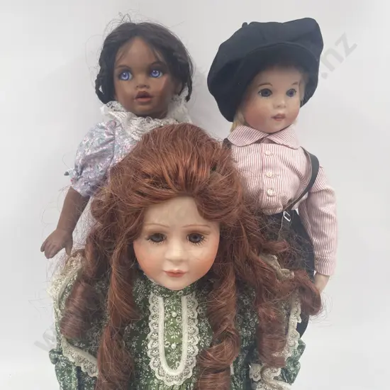 Three New Bisque Dolls