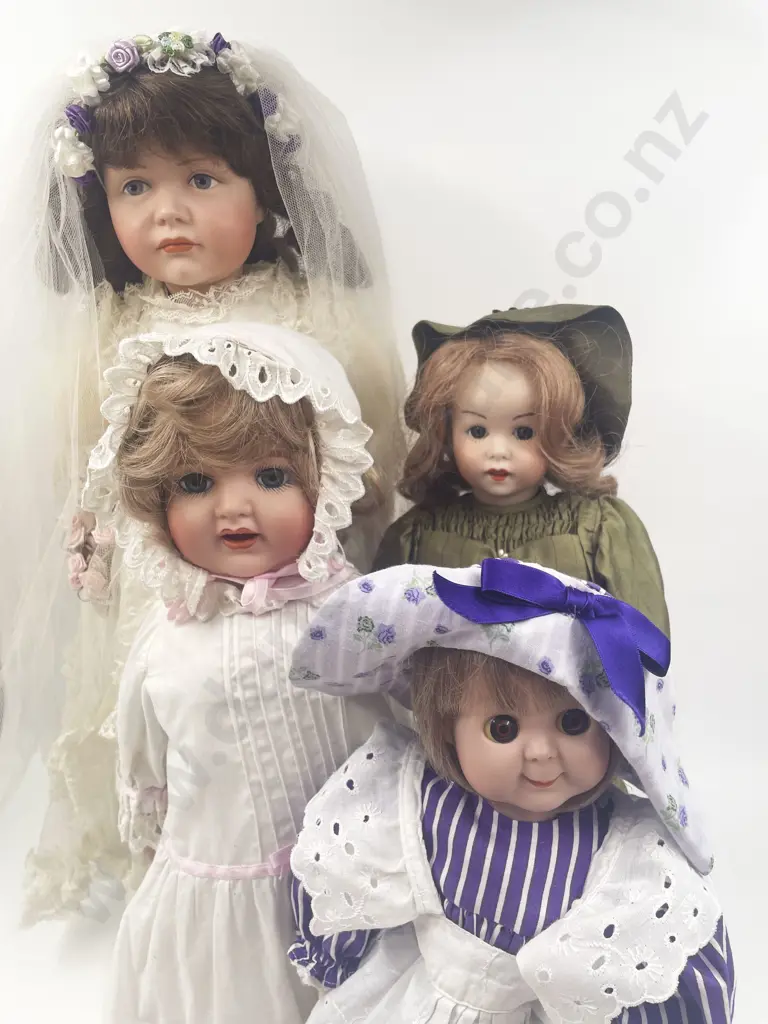 Four New Bisque Dolls Image 1++