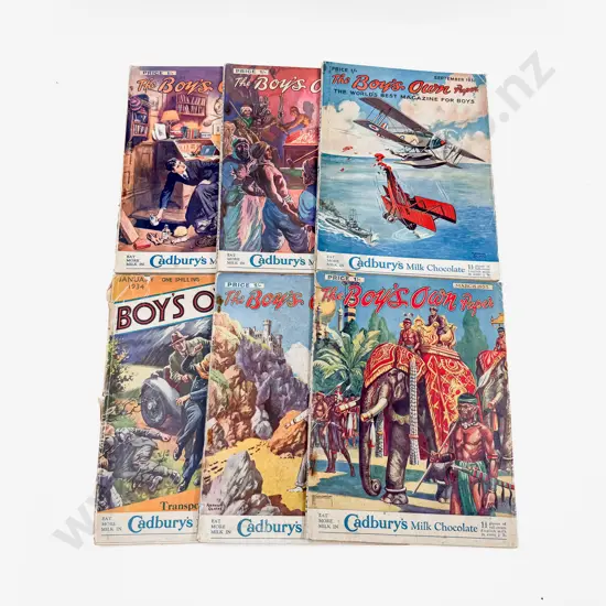 Six Vintage Editions of Boy's Own Paper
