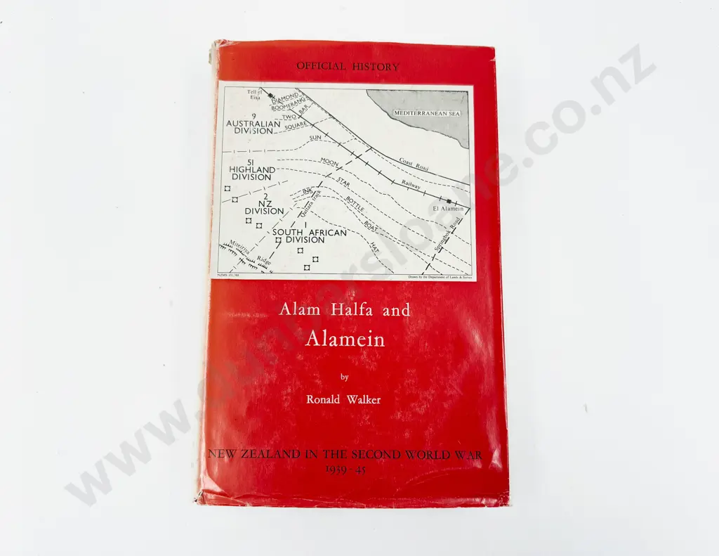 Official History NZ in the WWII - Alam Halfa and Alamein Image 1++