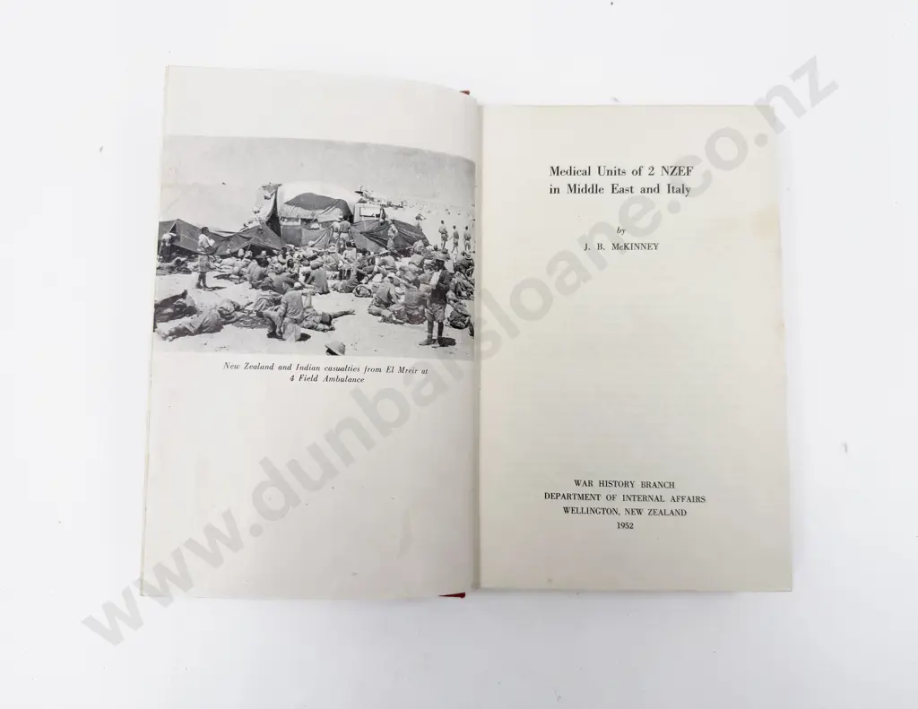 Official History NZ in the WWII - Medical Units Image 1++
