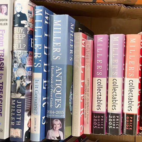 Box Quantity Assorted Miller's Antiques & Collectables Guides