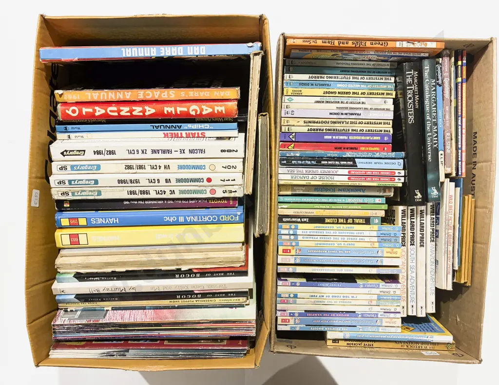Two Boxes of Assorted Books Image 1++