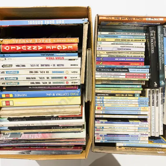 Two Boxes of Assorted Books