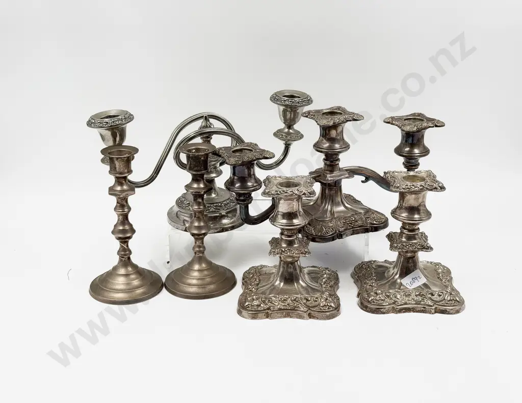 Six Assorted S/P Candle Sticks Image 1++