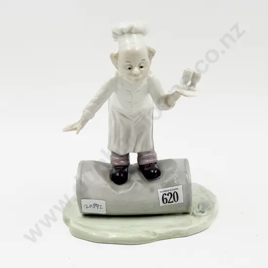 Vintage China Figure of Waiter