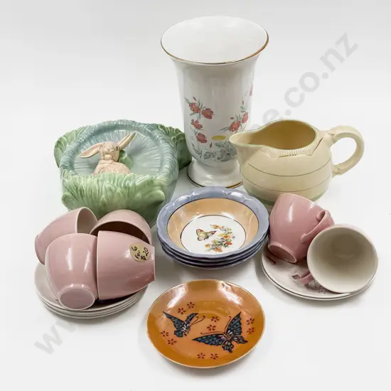Sylvac Wall Pocket (Faults) and Assorted China