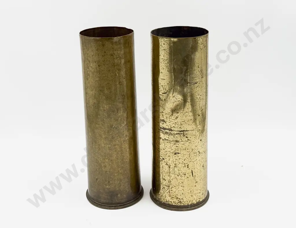 Two Brass Artillery Shell Image 1++
