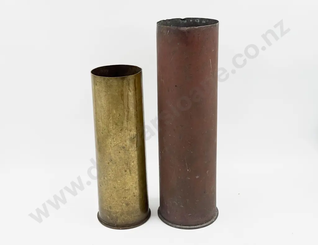 Two Brass Artillery Shell Image 1++
