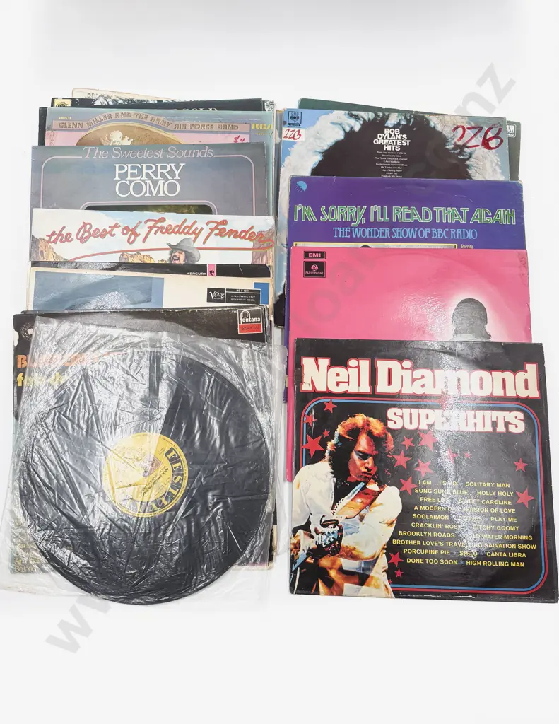 Box of Assorted Vinyl Records Image 1++