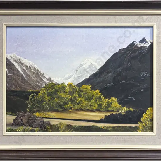Lauree Southern - Mt Cook - Oil on Board