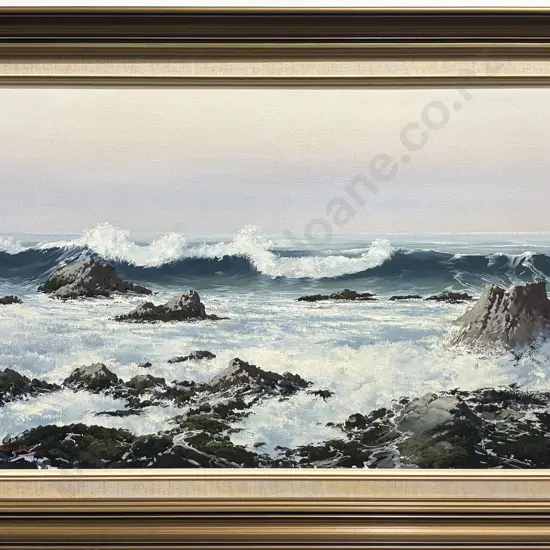 Robert Chilvers - Evening Light - Cloudy Bay - Oil on Board