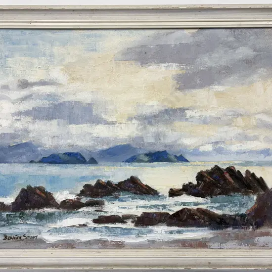 Bernice Smart - Morning Mist - Muritai - Oil on Board