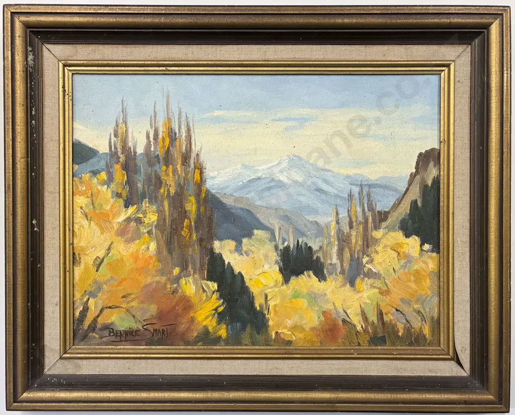 Bernice Smart - Coronet Peak - Autumn Near Arrowtown - Oil on Board Image 1++