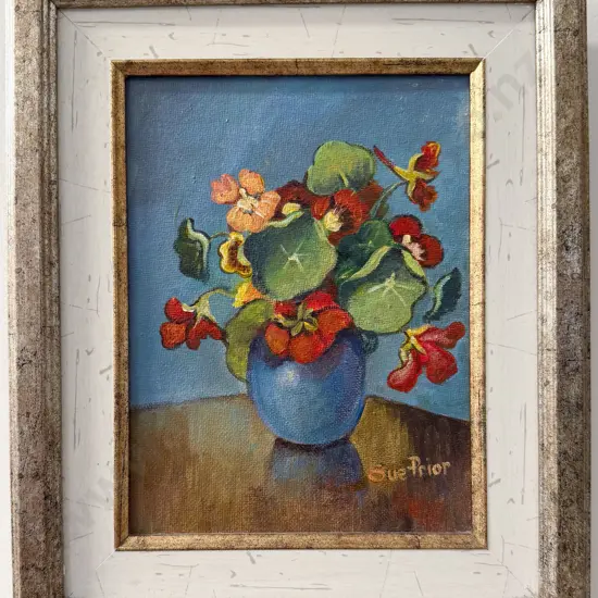 Sue Prior - Nasturtiums - Oil on Board