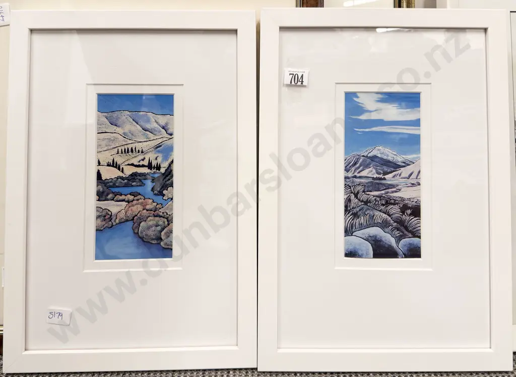 Pair Framed Reproduction Prints Image 1++