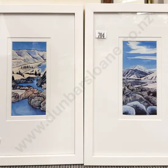 Pair Framed Reproduction Prints