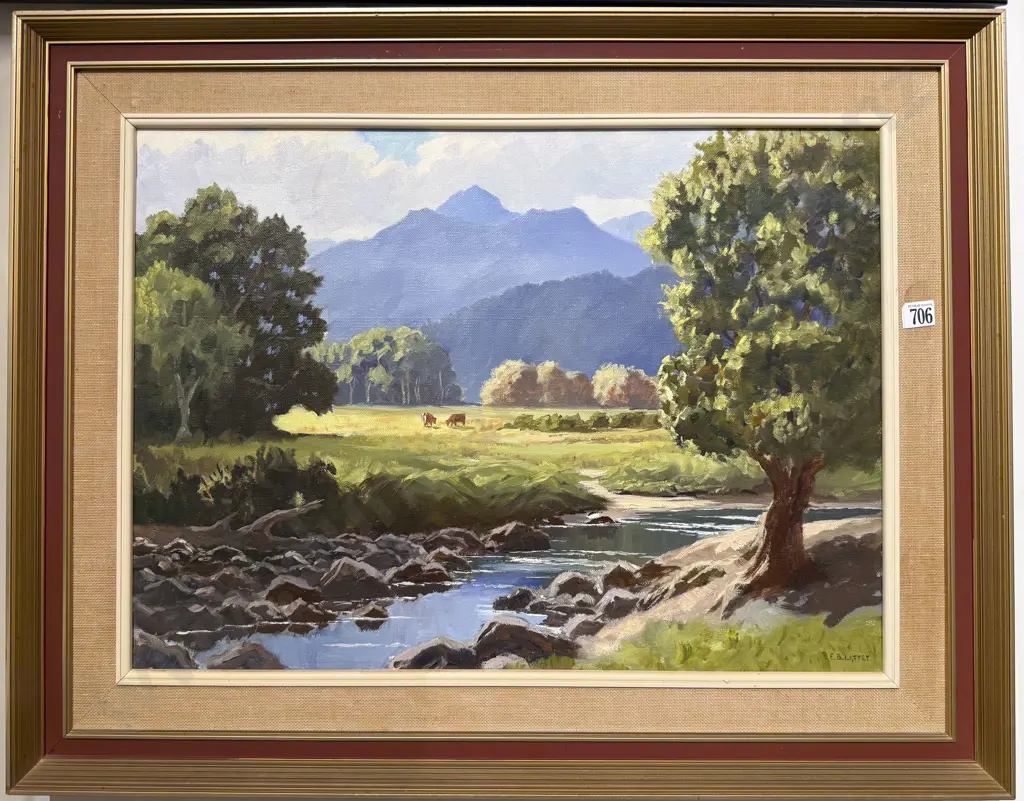 E B Lattey - Kimberly Reserve - Levin - Oil on Canvas Image 1++