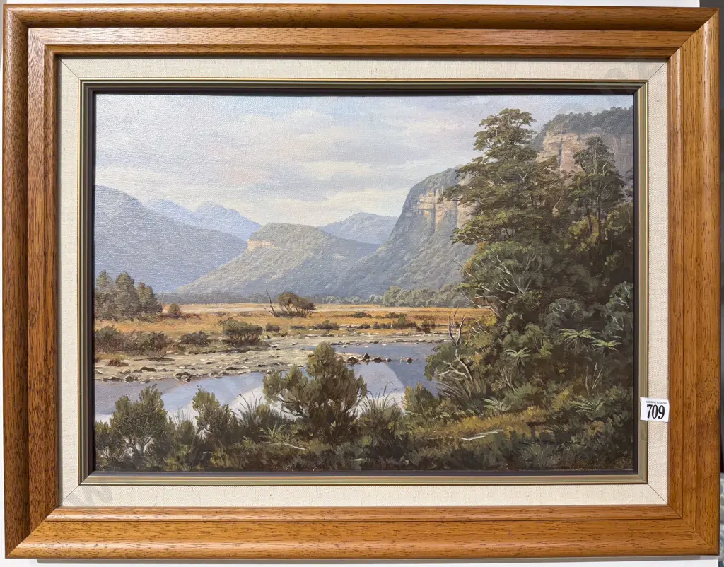 K J Toomer - Punakaiki River Valley - Oil on Canvas Image 1++