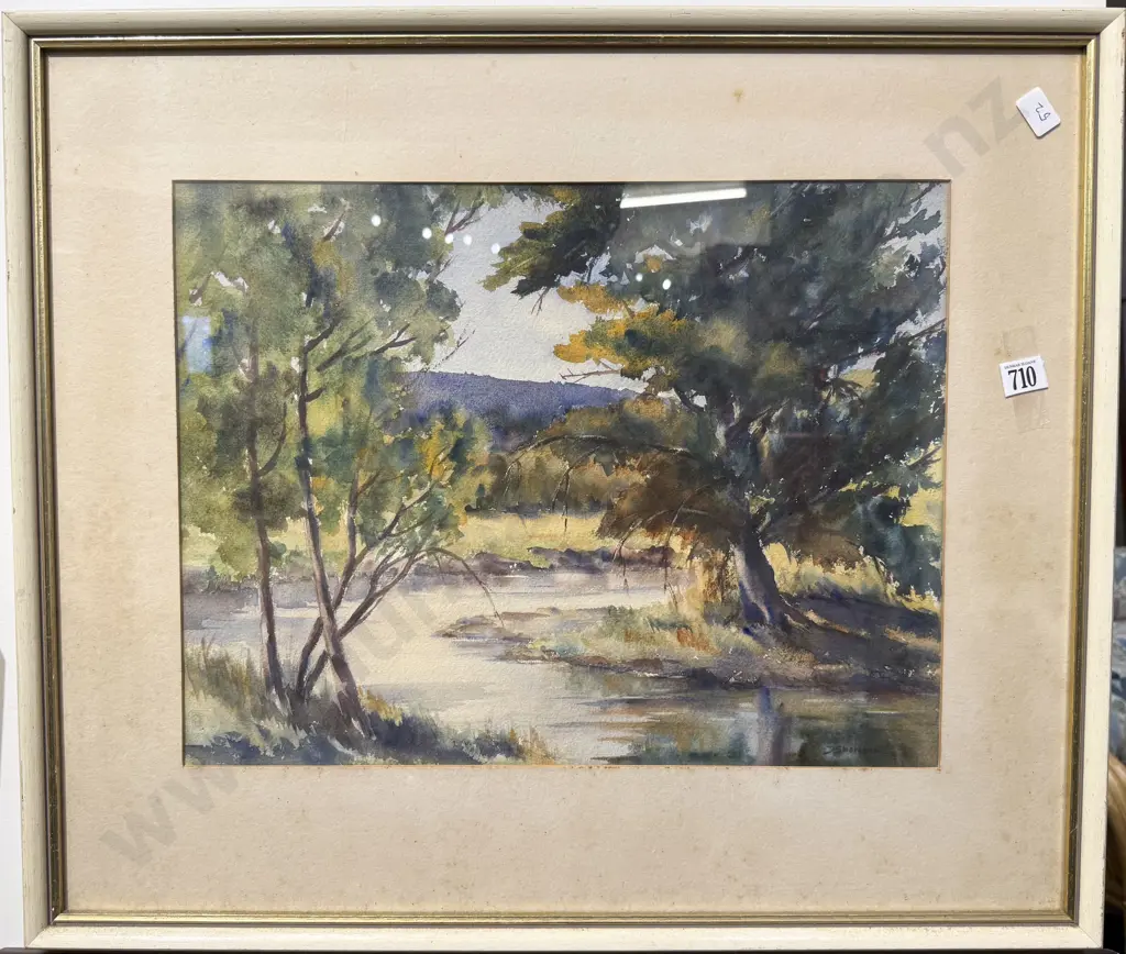 J Shorland - Bend in the River - W/C Image 1++