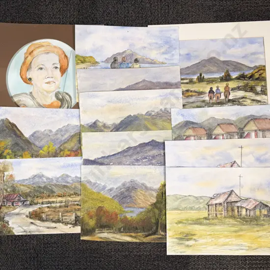 Qty Assorted Unframed Artworks