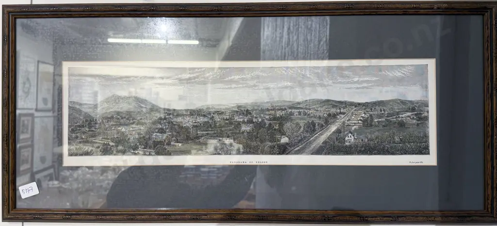 Two Framed Hand-Coloured Etchings Image 1++