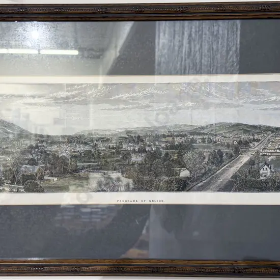 Two Framed Hand-Coloured Etchings