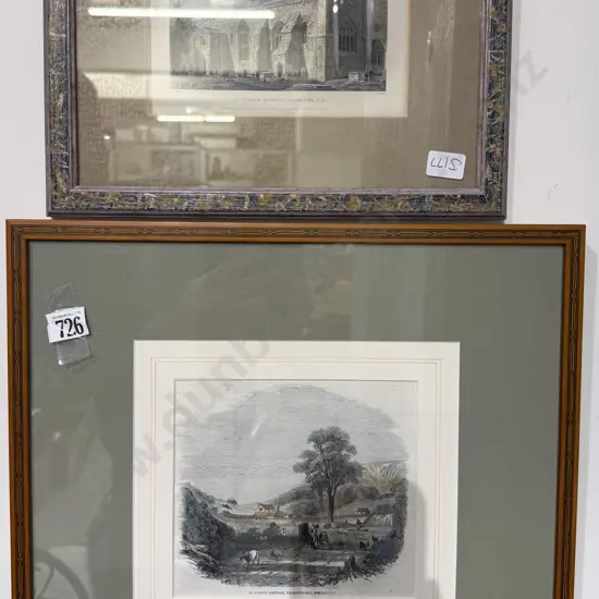 Hand-Coloured Etching - M Brees' Cottage - Wellington & Other