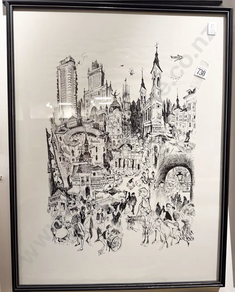 Pair European Framed Prints Image 1++