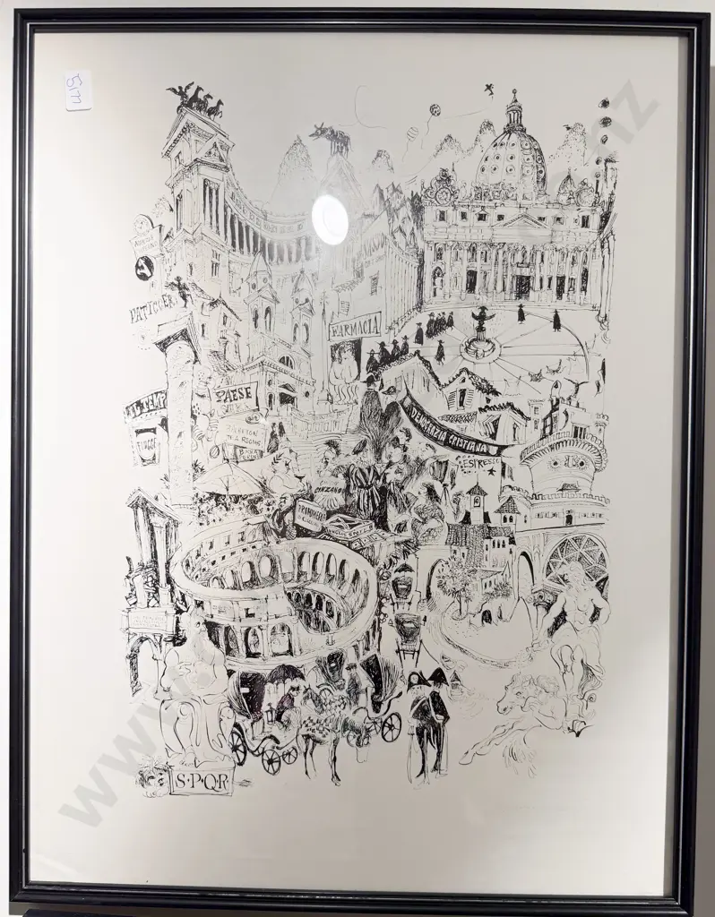 Pair European Framed Prints Image 1++