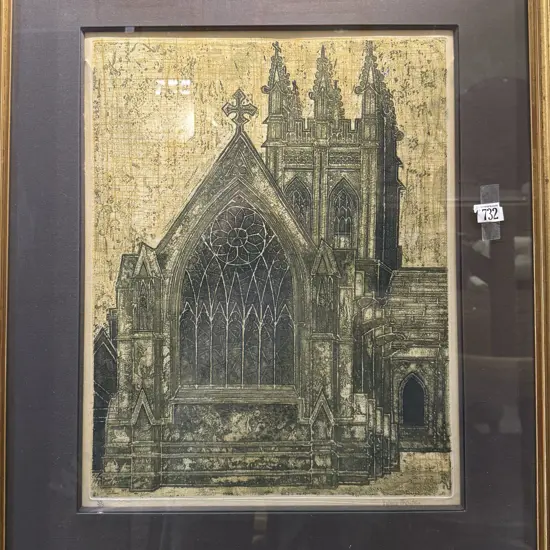 Valerie Thouton - Cathedral - Lithograph