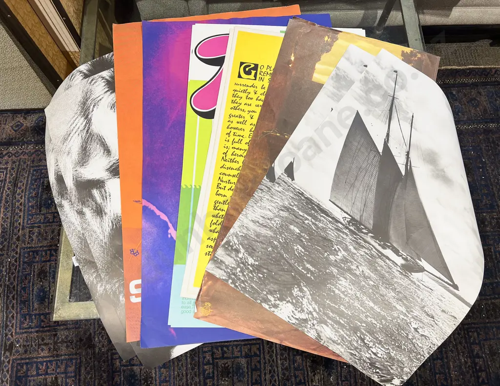 Large Qty of Assorted Vintage Posters Image 1++