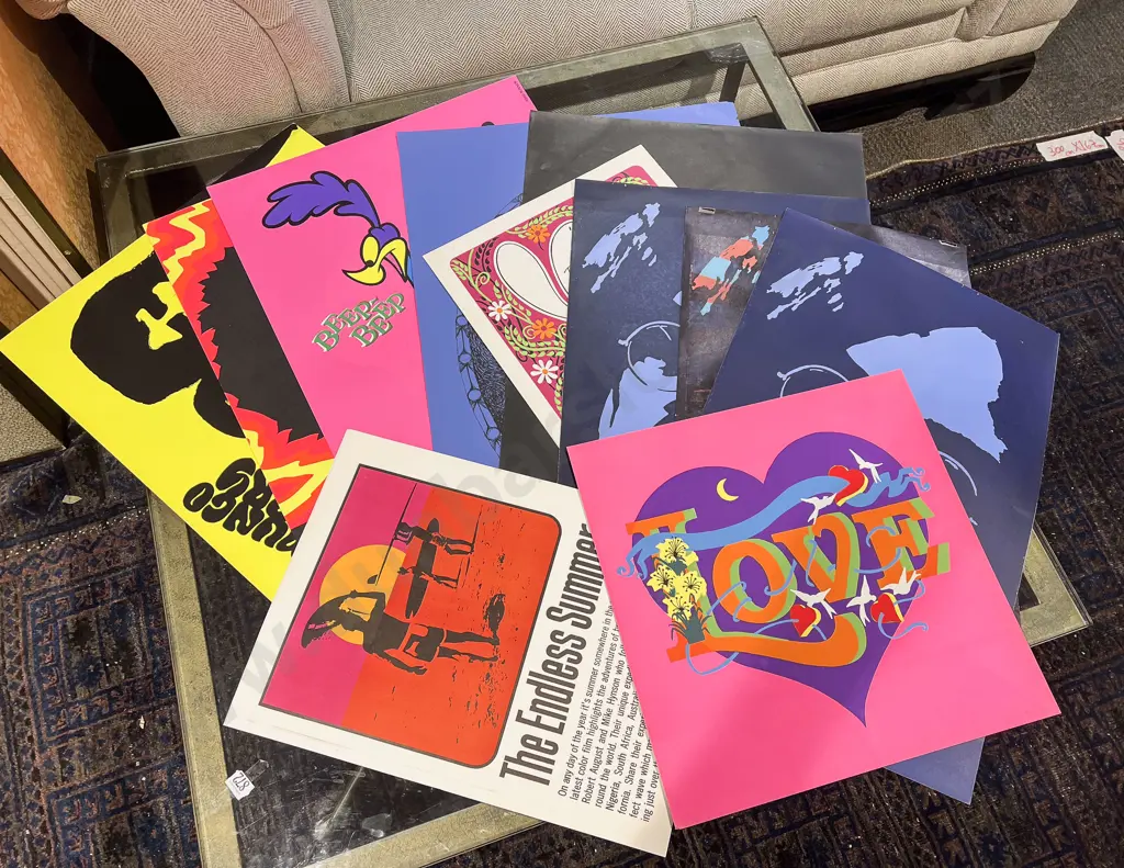 Large Qty of Assorted Vintage Posters Image 1++
