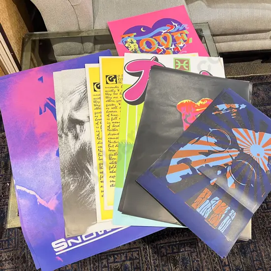Large Qty of Assorted Vintage Posters