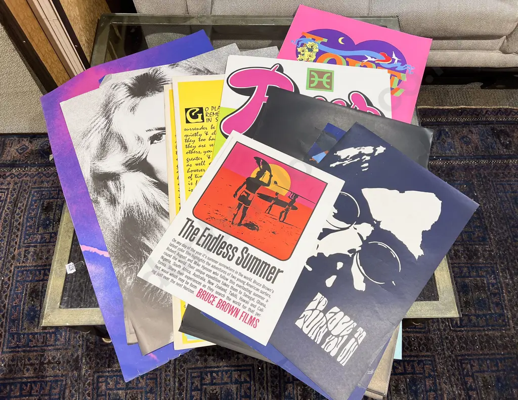 Large Qty of Assorted Vintage Posters Image 1++