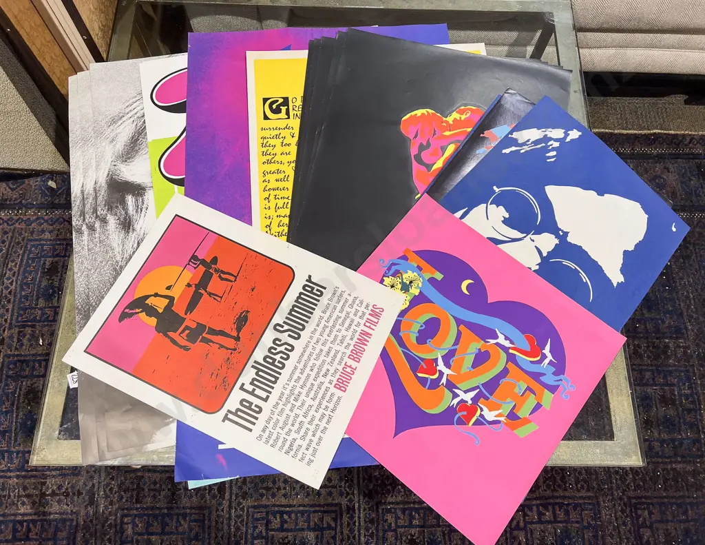 Large Qty of Assorted Vintage Posters Image 1++