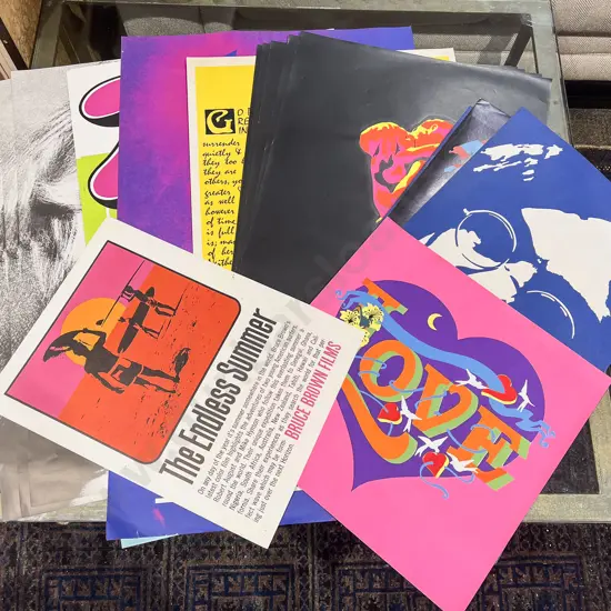 Large Qty of Assorted Vintage Posters