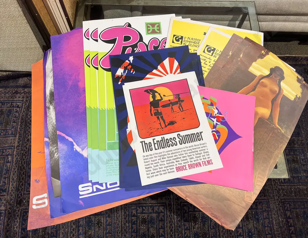 Large Qty of Assorted Vintage Posters Image 1++