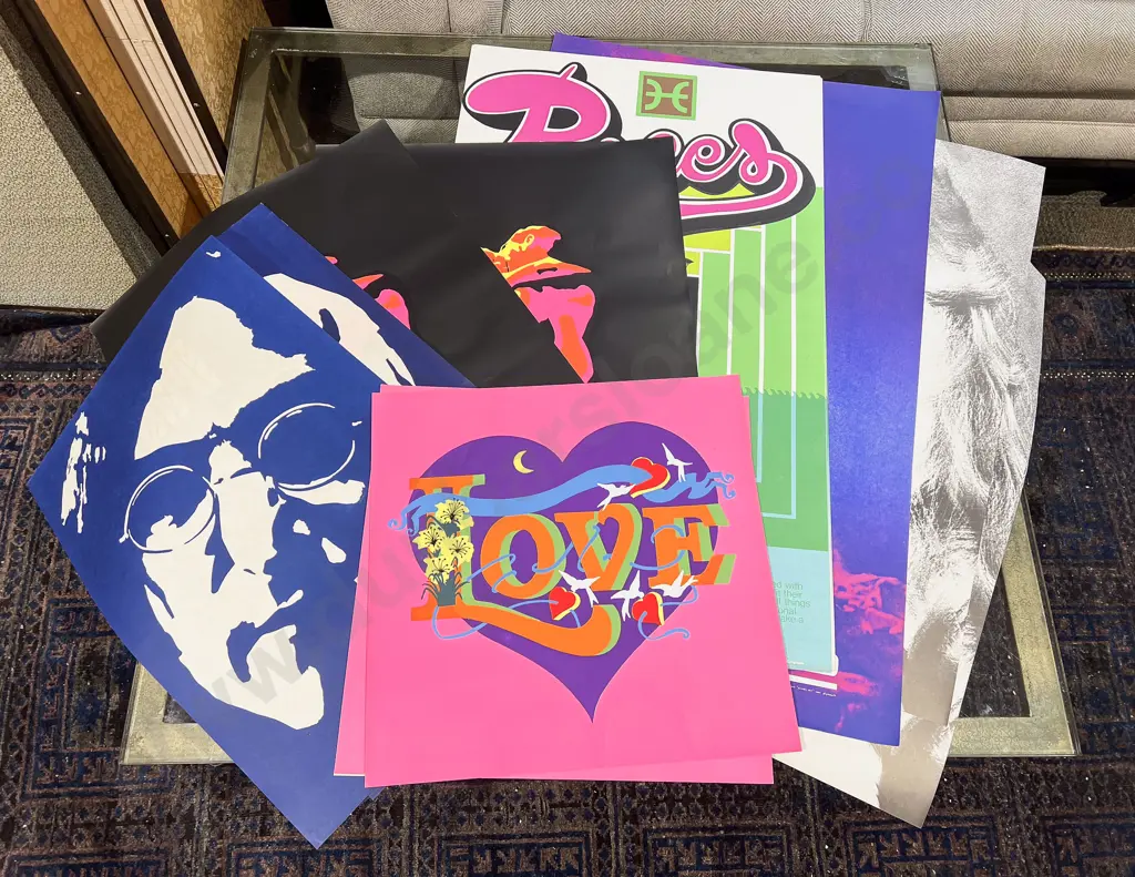 Large Qty of Assorted Vintage Posters Image 1++