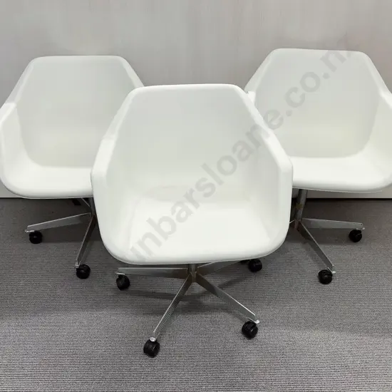 Three Pongrass Swivel Bucket Chairs