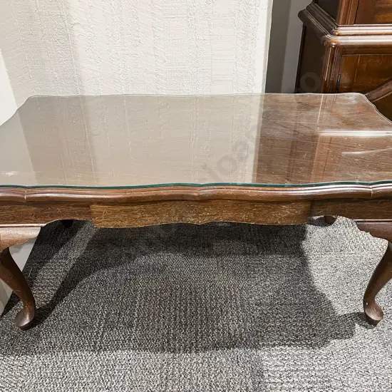 Mahogany Coffee Table with Single Drawer Hall Table