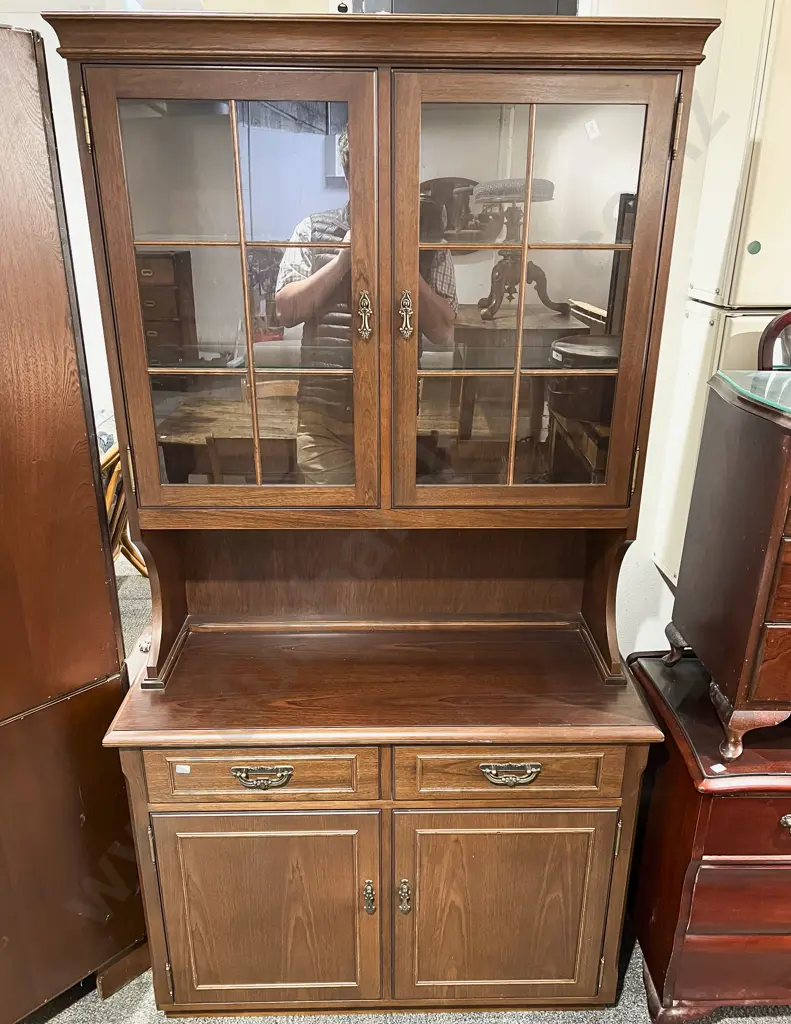 Mahogany Two Stage Bookcase Cabinet Image 1++