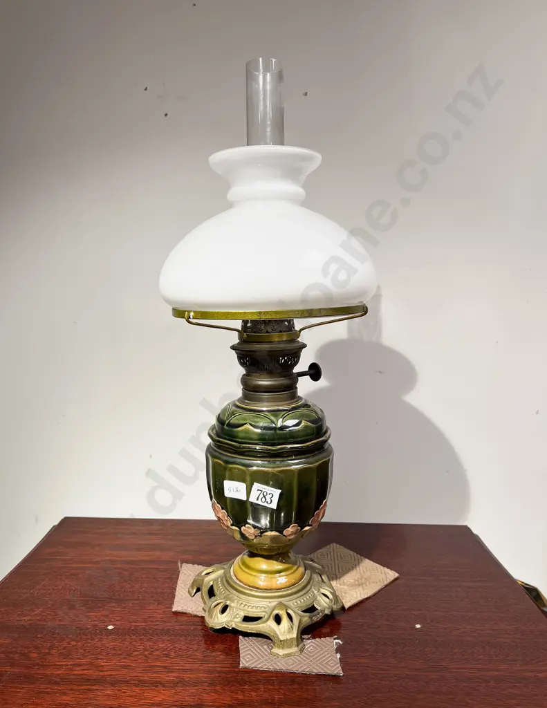 Stoneware Kerosene Lamp Image 1++