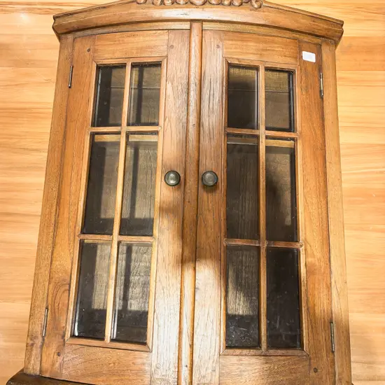 Two Door Glazed Wall Cabinet