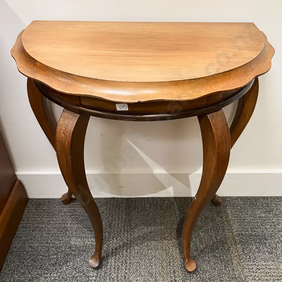 D Shaped Hall Table