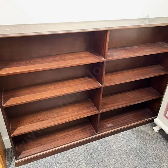 Split Section Open Bookcase